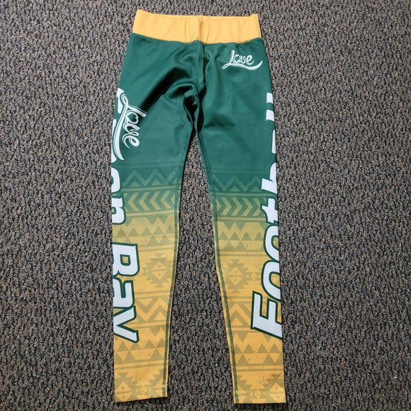 NWOT Women's Green Bay Packers Green and Gold Leggings Size Medium - Picture 2 of 14